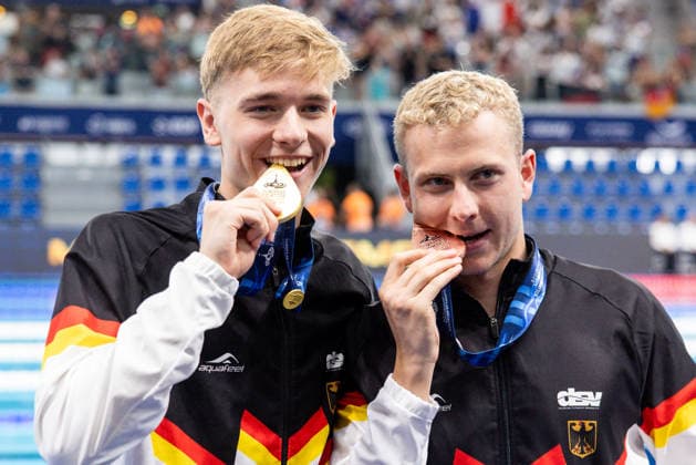RECORD DATE NOT STATED 15th August 2026; Olympic Aquatic Centre, Paris, France; 2026 European Aquatics Championships, Day Sixteen; Johannes Liebmann (GER), Oliver Klemet (GER) FotoxOlimpik