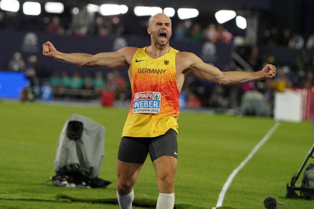 Birmingham , Leichtathletik, Athletics, Track and Field, EAA, Leichtathletik EM Birmingham 2026 European Championships birmingham 2026 , 10.08-16.08.2026, Alexander Stadium Birmingham, Grossbritannien , Speerwurf Männer, Javelin throw Men Finale Julian Weber, Deutschand Germany GER Copyright Gladys Chai von der Laage *** Birmingham, Track and Field, Athletics, EAA, 2026 European Athletics Championships in Birmingham, August 10–16, 2026, Alexander Stadium, Birmingham, United Kingdom, Men’s Javelin Throw, Javelin Throw Men’s Final, Julian Weber, Germany (GER), Copyright Gladys Chai von der Laage