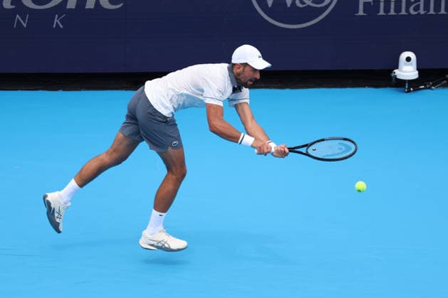 August 15, 2026, Mason, Oh, USA: Cincinnati Open Tennis 2026 - Novak Djokovic plays a ball against Thiago Augustin Tirante. ZUMAPress Mason USA - ZUMAn24_ 20260815_zaf_n24_172 Copyright: xWallyxNellx