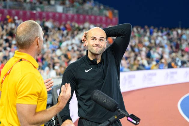 BIRMINGHAM, GREAT BRITAIN - August 15: Julian Weber (Germany) during the javelin throw final during the European Athletics Championships 2026 at Alexander Stadium in Birmingham, Great Britain (Photo by Sven Beyrich Sports Press Photo)  Copyright: xSvenxBeyrich SportsxPressxPhotox Sportspressphoto_SPR207871
