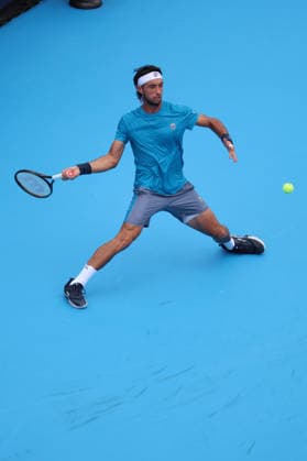 August 15, 2026, Mason, Oh, USA: Cincinnati Open Tennis 2026 - Thiago Augustin Tirante plays a ball against Novak Djokovic. ZUMAPress Mason USA - ZUMAn24_ 20260815_zaf_n24_183 Copyright: xWallyxNellx