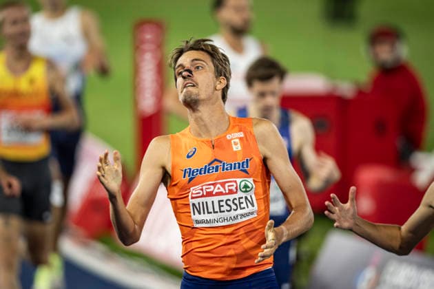 RECORD DATE NOT STATED 15th August 2026; Alexander Stadium, Birmingham, Midlands, England; 2026 European Athletics Championships, Day Six; Stefan Nillessen (NED) celebrates winning the mens 1500m GodfreyxPitt