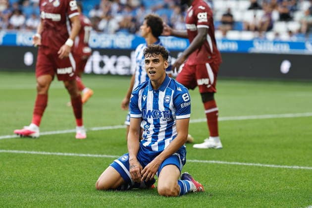 Angel Perez (Alaves), AUGUST 15, 2026 - Football Soccer : Spanish LaLiga EA Sports match between Deportivo Alaves - Getafe CF at the Estadio Mendizorroza in Vitoria-Gasteiz, Spain. Noxthirdxpartyxsales  aflo_341091872 MutsuxKawamorix