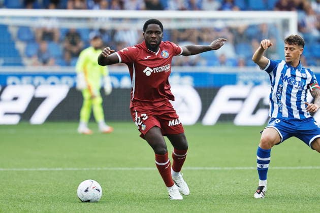 Orel Mangala (Getafe), AUGUST 15, 2026 - Football Soccer : Spanish LaLiga EA Sports match between Deportivo Alaves - Getafe CF at the Estadio Mendizorroza in Vitoria-Gasteiz, Spain. Noxthirdxpartyxsales  aflo_341092121 MutsuxKawamorix