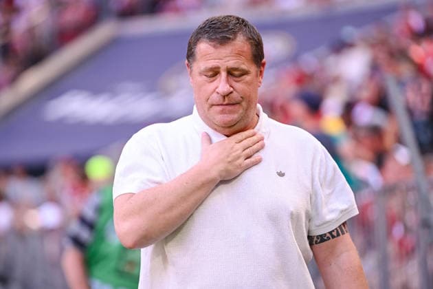 Sportvorstand Max Eberl (FC Bayern Muenchen) looks dejected during the Telekom Cup match between FC Bayern Muenchen and RB Leipzig at Allianz Arena on August 15, 2026 in Munich, Germany. (Photo by Harry Langer DeFodi Images) - *** FC Bayern Munich sporting director Max Eberl looks dejected during the Telekom Cup match between FC Bayern Munich and RB Leipzig at the Allianz Arena on August 15, 2026, in Munich, Germany. Photo by Harry Langer, DeFodi Images