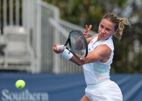 August 15, 2026, Mason, Ohio, USA: MAJA CHWALINSKA of Poland during the match against Cristina Bucsa of Spain in the second round of tennis tournament WTA, Tennis Damen 1000 Cincinnati Open in Mason. Mason USA - ZUMAc278 20260815_zsp_c278_007 Copyright: xMarcinxCholewinskix