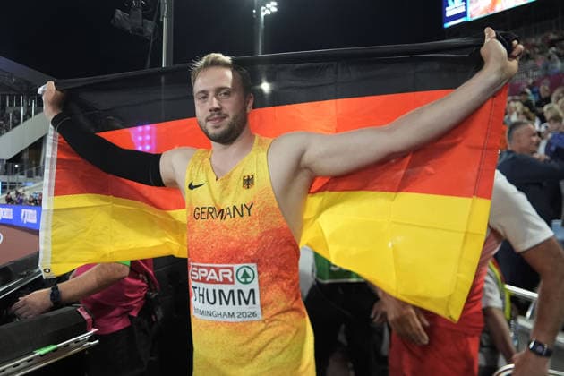 Birmingham , Leichtathletik, Athletics, Track and Field, EAA, Leichtathletik EM Birmingham 2026 European Championships birmingham 2026 , 10.08-17.08.2026, Alexander Stadium Birmingham, Grossbritannien , Speerwurf Männer, Javelin throw Men Finale, NIck Thumm Deutschand Germany GER Copyright Gladys Chai von der Laage *** Birmingham, Track and Field, Athletics, EAA, 2026 European Athletics Championships in Birmingham, August 10–17, 2026, Alexander Stadium, Birmingham, United Kingdom, Men’s Javelin Throw, Javelin Throw Men’s Final, Nick Thumm, Germany (GER), Copyright Gladys Chai von der Laage