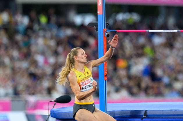 BIRMINGHAM, GREAT BRITAIN - August 15: Christina Honsel (Germany) during the high jump final during the European Athletics Championships 2026 at Alexander Stadium in Birmingham, Great Britain (Photo by Sven Beyrich Sports Press Photo)  Copyright: xSvenxBeyrich SportsxPressxPhotox Sportspressphoto_SPR208043