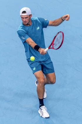 August 15, 2026, Mason, Ohio, U.S: Tommy Paul (USA) hits a backhand shot during SaturdayÃ¢â‚¬â ¢s second round of the Cincinnati Open at the Lindner Family Tennis Center , Mason, Oh. Mason U.S - ZUMAs304 20260815_zaf_s304_164 Copyright: xScottxStuartx