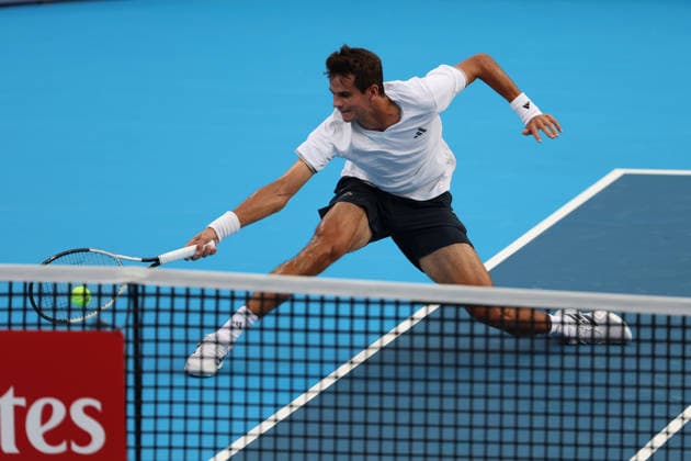 August 15, 2026, Mason, Oh, USA: Cincinnati Open Tennis 2026 - Rafael Jodar hits a ball against Denis Shapovalov. ZUMAPress Mason USA - ZUMAn24_ 20260815_zaf_n24_244 Copyright: xWallyxNellx