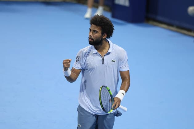 MASON, OHIO - AUGUST 15: Arthur Fils of France reacts to a play during day five of the Cincinnati Open at the Lindner Family Tennis Center on August 15, 2026 in Mason, Ohio.  Copyright: xShainaxBenhiyoun SPPx Sportspressphoto_SPR208206