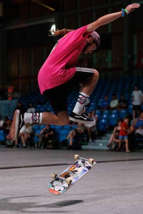 World Freestyle Skateboarding Championships - Men Pro Qualifiers 2026. Germany - Kassel, 15.08.2026 Timbo Vens from Germany shows trick during the competition in the Men professional Qualifiers at the World Freestyle Skateboarding Championships 2026 in Kassel, Germany. According to the citys official website compete Riders from more than 30 nations at the international freestyle skateboarding event, combining technical tricks, creativity and individual style in the qualification rounds. Hesse