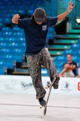 World Freestyle Skateboarding Championships - Men Pro Qualifiers 2026. Germany - Kassel, 15.08.2026 Ikkei Nagao from Japan shows trick during the competition in the Men professional Qualifiers at the World Freestyle Skateboarding Championships 2026 in Kassel, Germany. According to the citys official website compete Riders from more than 30 nations at the international freestyle skateboarding event, combining technical tricks, creativity and individual style in the qualification rounds. Hesse