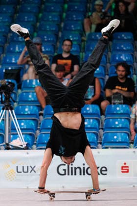 World Freestyle Skateboarding Championships - Men Pro Qualifiers 2026. Germany - Kassel, 15.08.2026 Ismael Perez from Spain shows trick during the competition in the Men professional Qualifiers at the World Freestyle Skateboarding Championships 2026 in Kassel, Germany. According to the citys official website compete Riders from more than 30 nations at the international freestyle skateboarding event, combining technical tricks, creativity and individual style in the qualification rounds. Hesse