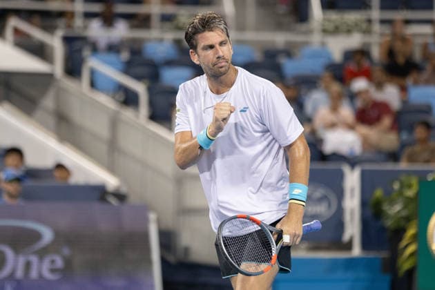 MASON, OHIO - AUGUST 15: Cameron Norrie of Great Britain reacts to a play during day five of the Cincinnati Open at the Lindner Family Tennis Center on August 15, 2026 in Mason, Ohio.  Copyright: xShainaxBenhiyoun SPPx Sportspressphoto_SPR208358