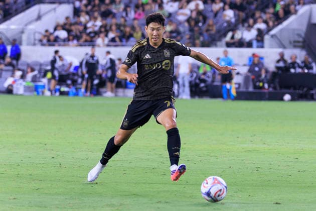 August 15, 2026, Los Angeles, California, USA: Son Heung-Min 7 of the Los Angeles Football Club during their regular season MLS, Fussball Herren, USA game against the San Diego FC on Saturday August 15, 2026 at the BMO Stadium in Los Angeles, California. LAFC lose to San Diego FC, 0-1. ARIANA RUIZ PI Los Angeles USA - ZUMAp124 20260815_zaa_p124_038 Copyright: xArianaxRuizx