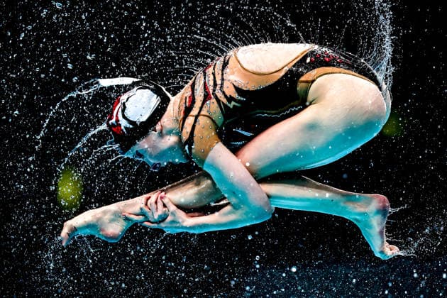 (260816) -- BUDAPEST, Aug. 16, 2026 -- A member of Team Russia performs during the Team Acrobatic Final of the World Aquatics Junior Artistic Swimming Championships in Budapest, Hungary, on Aug. 15, 2026. (Photo by Xinhua) (SP)HUNGARY-BUDAPEST-ARTISTIC SWIMMING-WORLD JUNIOR CHAMPIONSHIPS-TEAM ACROBATIC DavidxBalogh 