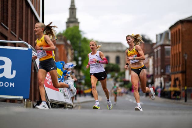 BIRMINGHAM, UNITED KINGDOM - AUGUST 16: Fabienne Vonlanthen of Switzerland competes in the Women s Marathon during the European Athletics Championships at Alexander Stadium on August 16, 2026 in Birmingham, United Kingdom. England United Kingdom Copyright: xBEAUTIFULxSPORTS TobiasxLacknerx