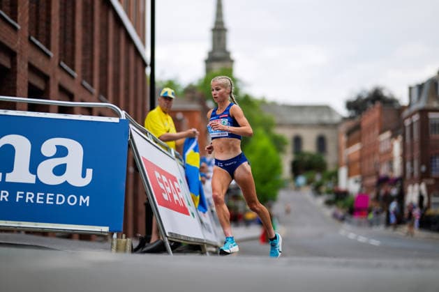 BIRMINGHAM, UNITED KINGDOM - AUGUST 16: Alisa Vainio of Finland competes in the Women s Marathon during the European Athletics Championships at Alexander Stadium on August 16, 2026 in Birmingham, United Kingdom. England United Kingdom Copyright: xBEAUTIFULxSPORTS TobiasxLacknerx