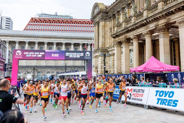 BIRMINGHAM, GREAT BRITAIN - AUGUST 16, 2026: Simon BOCH (GER Germany), Richard RINGER (GER Germany) competing during the European Athletics Championships at Victoria Square on August 16, 2026 in Birmingham, Great Britain. Great Britain Copyright: xAxelxKohringx