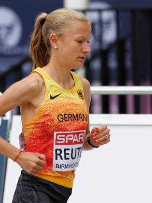 BIRMINGHAM, GREAT BRITAIN - AUGUST 16, 2026: Nina REUTER (GER Germany) competing in the women’s marathon during the European Athletics Championships on August 16, 2026 in Birmingham, Great Britain. Great Britain Copyright: xAxelxKohringx
