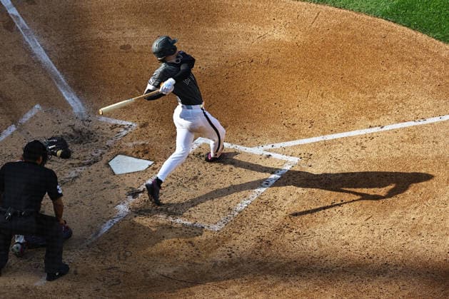 MLB, Baseball Herren, USA Nationals Vs. New York Mets New York Mets Carson Benge 3 swings at a pitch during the third inning of a baseball game against the Washington Nationals at Citi Field in Flushing, New York, on August 15, 2026. Flushing N.Y. United States  Copyright: xGordonxDonovanx originalFilename:donovan-mlbnatio260815_npcjn.jpg