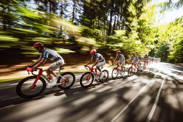 Czech Tour 2026, stage 3, Road cycling, Rad, Radsport, Strasse Netcompany INEOS leads peloton in high speed, on August 15, 2026, Czechia. (CTKxPhoto JanxBrychta) CTKPhotoF202608150016201  CTKPhotoF202608150016201