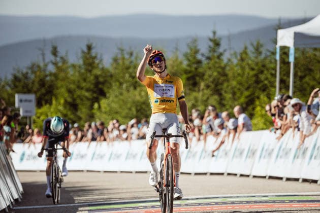 Czech Tour 2026, stage 3, Road cycling, Rad, Radsport, Strasse Andrew August (Netcompany INEOS) wins, on August 15, 2026, Dlouhe strane, Czechia. (CTKxPhoto JanxBrychta) CTKPhotoF202608150016301  CTKPhotoF202608150016301