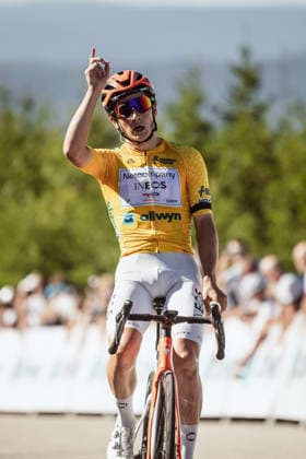 Czech Tour 2026, stage 3, Road cycling, Rad, Radsport, Strasse Andrew August (Netcompany INEOS) wins, on August 15, 2026, Dlouhe strane, Czechia. (CTKxPhoto JanxBrychta) CTKPhotoF202608150016401  CTKPhotoF202608150016401
