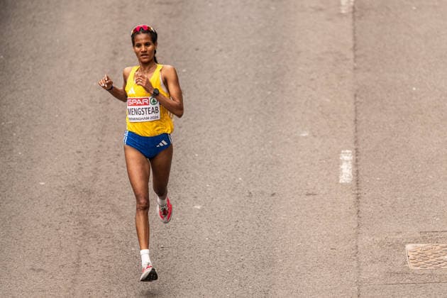 260816 Samrawit Mengsteab of Sweden competes in women™s marathon during day 7 of the 2026 European Athletics Championships on August 16, 2026 in Birmingham. Photo: Mathias Bergeld BILDBYRAN kod MB MT1072 friidrott athletics friidrett friidrotts-em em friidretts-em 2026 european athletics championships 7 bbeng sverige maraton marathon *** August 16, 2026: Samrawit Mengsteab of Sweden competes in the women’s marathon on Day 7 of the 2026 European Athletics Championships on August 16, 2026 in Birmingham. Photo by Mathias Bergeld, BILDBYRAN, code MB MT1072. track and field, athletics, friidrett, friidrotts EM, 2026 European Athletics Championships, Day 7, Sweden, marathon  Copyright: MATHIASxBERGELD BB260816MB006
