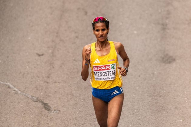 260816 Samrawit Mengsteab of Sweden competes in women™s marathon during day 7 of the 2026 European Athletics Championships on August 16, 2026 in Birmingham. Photo: Mathias Bergeld BILDBYRAN kod MB MT1072 friidrott athletics friidrett friidrotts-em em friidretts-em 2026 european athletics championships 7 bbeng sverige maraton marathon *** August 16, 2026: Samrawit Mengsteab of Sweden competes in the women’s marathon on Day 7 of the 2026 European Athletics Championships on August 16, 2026 in Birmingham. Photo by Mathias Bergeld, BILDBYRAN, code MB MT1072. track and field, athletics, friidrett, friidrotts EM, 2026 European Athletics Championships, Day 7, Sweden, marathon  Copyright: MATHIASxBERGELD BB260816MB004