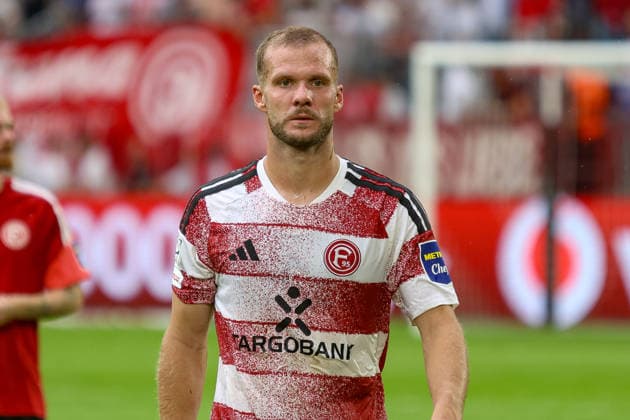 15.08.2026, GER, Fussball, Herren, 3. Liga , Saison 2026 2027, Fortuna Düsseldorf - TSG Hoffenheim II Eric Hottmann (F95) ist enttäuscht nach Niederlage *** 15 08 2026, GER, Soccer, Gentlemen, 3 League , Season 2026 2027, Fortuna Dusseldorf TSG Hoffenheim II Eric Hotton F95 is disappointed After Defeat Copyright: xSvenxHanischx
