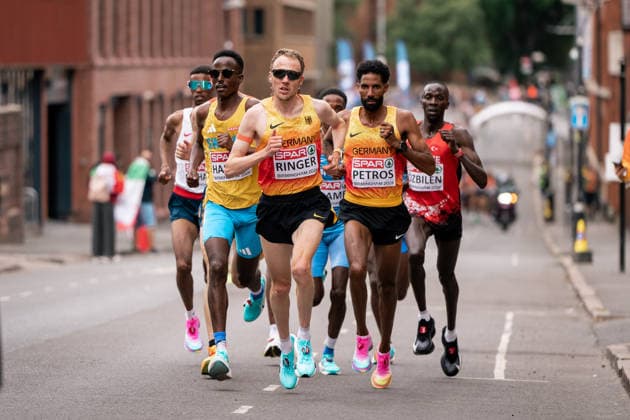 Amanal Petros (Hannover 96, Marathon Maenner), Richard Ringer (LC Rehlingen, Marathon Maenner), GBR, Leichtathletik, Athletics, European Athletics Championships 2026, Leichtathletik Europameisterschaft 2026, Birmingham 2026, 09.08.2026, GBR, Leichtathletik, Athletics, European Athletics Championships 2026, Leichtathletik Europameisterschaft 2026, Birmingham 2026, 09.08.2026 Birmingham *** Amanal Petros Hannover 96, Men s Marathon, Richard Ringer LC Rehlingen, Men s Marathon, GBR, Track and Field, Athletics, 2026 European Athletics Championships, 2026 European Track and Field Championships, Birmingham 2026, August 9, 2026, GBR, Track and Field, Athletics, 2026 European Athletics Championships, 2026 European Track and Field Championships, Birmingham 2026, August 9, 2026, Birmingham Copyright: xStefanxMayerx EP_SMR