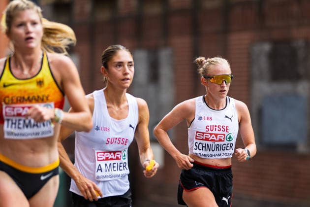 BIRMINGHAM, UNITED KINGDOM - AUGUST 16: Samira Schnüriger of Switzerland competes in the Women s Marathon during the European Athletics Championships in Birmingham on August 16, 2026 in Birmingham, United Kingdom. England United Kingdom Copyright: xBEAUTIFULxSPORTS TobiasxLacknerx