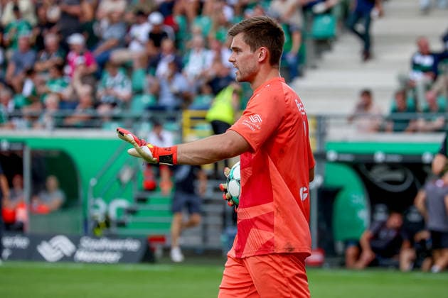 15.08.2026, xsscx, Fußball 3. Liga, Preußen Münster - FC Ingolstadt 04, 2. Spieltag, LVM-Preußenstadion, Saison 2026 2027: Morten Behrens (SC Preußen Münster 1) DFB regulations prohibit any use of photographs as image sequences and or quasi-video. Nordrhein-Westfalen Deutschland *** August 15, 2026, xsscx, Soccer 3rd Division, Preußen Münster vs. FC Ingolstadt 04, Matchday 2, LVM Preußenstadion, 2026–2027 Season Morten Behrens SC Preußen Münster 1 DFB regulations prohibit any use of photographs as image sequences and or quasi-video North Rhine-Westphalia, Germany