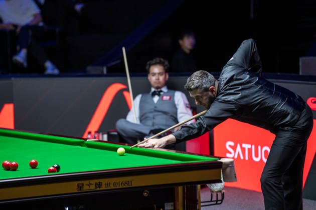 (260816) -- TAIYUAN, Aug. 16, 2026 -- Mark Selby of England competes during the final match between Mark Selby of England and Noppon Saengkham of Thailand at China Open 2026 snooker tournament in Taiyuan, north China s Shanxi Province, Aug. 16, 2026. ) (SP)CHINA-TAIYUAN-SNOOKER-CHINA OPEN-FINAL (CN) CaoxYang 