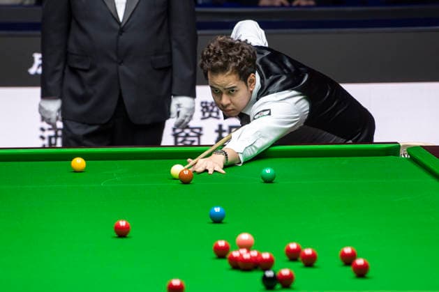(260816) -- TAIYUAN, Aug. 16, 2026 -- Noppon Saengkham of Thailand competes during the final match between Mark Selby of England and Noppon Saengkham of Thailand at China Open 2026 snooker tournament in Taiyuan, north China s Shanxi Province, Aug. 16, 2026. ) (SP)CHINA-TAIYUAN-SNOOKER-CHINA OPEN-FINAL (CN) CaoxYang 
