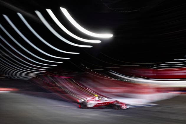 2026 FORMULA E LONDON ePRIX 01 ROWLAND Oliver (gbr), Nissan Formula E Team, Nissan e-4ORCE 05, action during the London ePrix, 16th and 17th round of the 2025-26 ABB FIA Formula E World Championship, WM, Weltmeisterschaft on the ExCel London Circuit from August 14 to 16, 2026 in London, United Kingdom -  Copyright: xGERMAINxHAZARDx