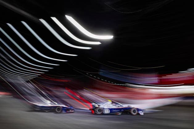 2026 FORMULA E LONDON ePRIX 51 MULLER Nico (swi), Porsche Formula E Team, Porsche 99X Electric, action 94 WEHRLEIN Pascal (ger), Porsche Formula E Team, Porsche 99X Electric, action during the London ePrix, 16th and 17th round of the 2025-26 ABB FIA Formula E World Championship, WM, Weltmeisterschaft on the ExCel London Circuit from August 14 to 16, 2026 in London, United Kingdom -  Copyright: xGERMAINxHAZARDx