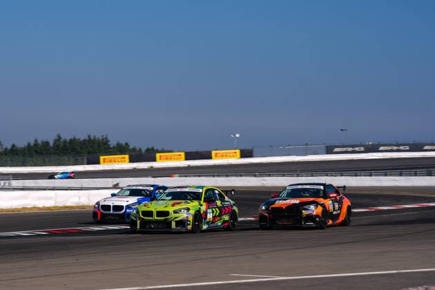 BMW M2 Cup, 5. + 6. Rennen Nürburgring 2026 7 BMW M2 Racing, asBest RACING: Henrik Seibel, 55 BMW M2 Racing, ME Motorsport: Noah Eichele - picture by Gruppe C Photography Nürburg Nürburgring Rheinland-Pfalz Germany Copyright: xGruppexCxPhotographyx