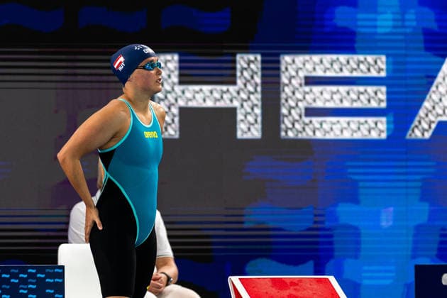SWIMMING - EAC 2026 PARIS,FRANCE,16.AUG.26 - SWIMMING - European Aquatics Championships Paris 2026, 100m freestyle, women. Image shows Janina Falk (AUT).  GEPAxpictures xPhilippxBrem