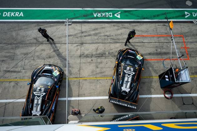 DTM, 11. + 12. Rennen Nürburgring 2026 16 McLaren 720S GT3 Evo, Dörr Motorsport: Timo Glock, 25 McLaren 720S GT3 Evo, Dörr Motorsport: Ben Dörr - picture by Gruppe C Photography Nürburgring Germany Copyright: xGruppexCxPhotographyx