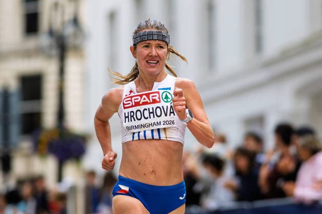 BIRMINGHAM, UNITED KINGDOM - AUGUST 16: Tereza Hrochova of the Czech Republic competes in the Women s Marathon during the European Athletics Championships in Birmingham on August 16, 2026 in Birmingham, United Kingdom. England United Kingdom Copyright: xBEAUTIFULxSPORTS TobiasxLacknerx