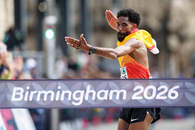 Sport Bilder des Tages BIRMINGHAM, GREAT BRITAIN - AUGUST 16, 2026: Amanal PETROS (GER Germany) wins the marathon during the European Athletics Championships on August 16, 2026 in Birmingham, Great Britain. Great Britain Copyright: xAxelxKohringx
