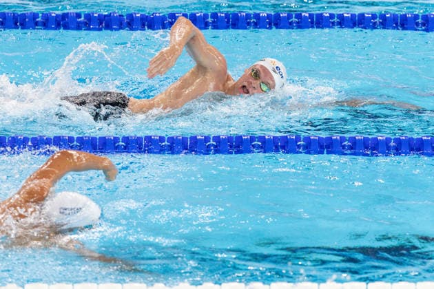 European Aquatics Championships Swimming Day 7 Leon Marchand during European Aquatics Championships Swimming Day 7 in Paris, France, on August 16, 2026 Paris France  Copyright: xFotoxOlimpikx originalFilename:jastrzebowski-european260816_npfNE.jpg