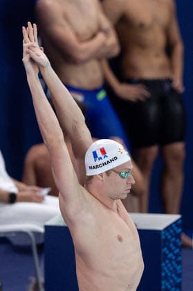 European Aquatics Championships Swimming Day 7 Leon Marchand during European Aquatics Championships Swimming Day 7 in Paris, France, on August 16, 2026 Paris France  Copyright: xFotoxOlimpikx originalFilename:jastrzebowski-european260816_npKMC.jpg