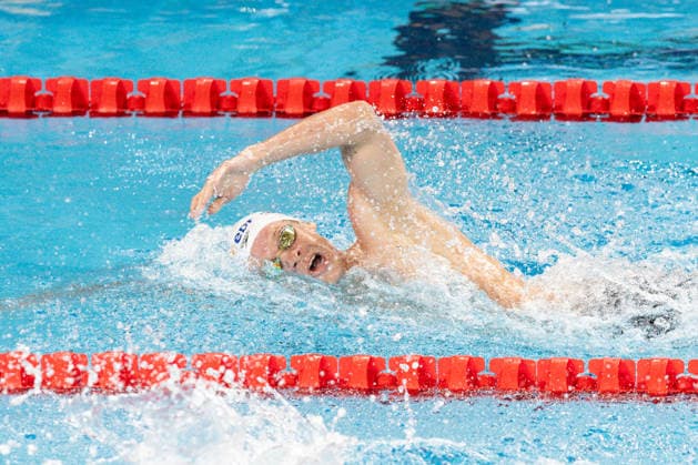 European Aquatics Championships Swimming Day 7 Leon Marchand during European Aquatics Championships Swimming Day 7 in Paris, France, on August 16, 2026 Paris France  Copyright: xFotoxOlimpikx originalFilename:jastrzebowski-european260816_npyln.jpg