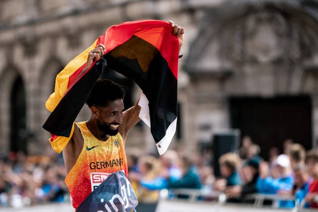 Amanal Petros (Hannover 96, Marathon Maenner), GBR, Leichtathletik, Athletics, European Athletics Championships 2026, Leichtathletik Europameisterschaft 2026, Birmingham 2026, 09.08.2026, GBR, Leichtathletik, Athletics, European Athletics Championships 2026, Leichtathletik Europameisterschaft 2026, Birmingham 2026, 09.08.2026 Birmingham *** Amanal Petros Hannover 96, Men s Marathon, GBR, Track and Field, Athletics, 2026 European Athletics Championships, 2026 European Track and Field Championships, Birmingham 2026, August 9, 2026, GBR, Track and Field, Athletics, 2026 European Athletics Championships, 2026 European Track and Field Championships, Birmingham 2026, August 9, 2026, Birmingham Copyright: xStefanxMayerx EP_SMR
