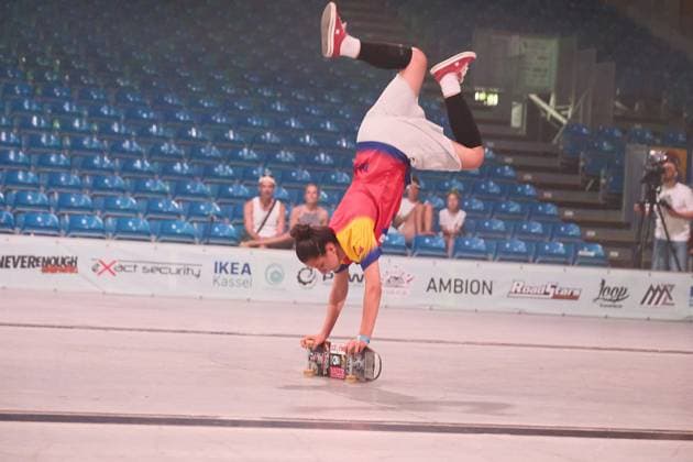 15.078.2026 xkhx Kassel World Freestyle 2026 Skateboarding Championships - Women Pro Qualifiers Bild zeigt Rhianna Grigore (Rumanien) - *** 15 078 2026 xkhx Kassel World Freestyle 2026 Skateboarding Championships Women s Pro Qualifiers; photo shows Rhianna Grigore of Romania