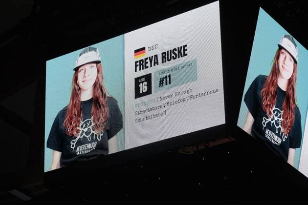 15.078.2026 xkhx Kassel World Freestyle 2026 Skateboarding Championships - Women Pro Qualifiers Bild zeigt Freya Ruske (Germany) - *** 15 078 2026 xkhx Kassel World Freestyle 2026 Skateboarding Championships Women s Pro Qualifiers; photo shows Freya Ruske of Germany